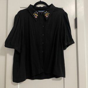 Princess Highway Embroidered Buttondown Blouse